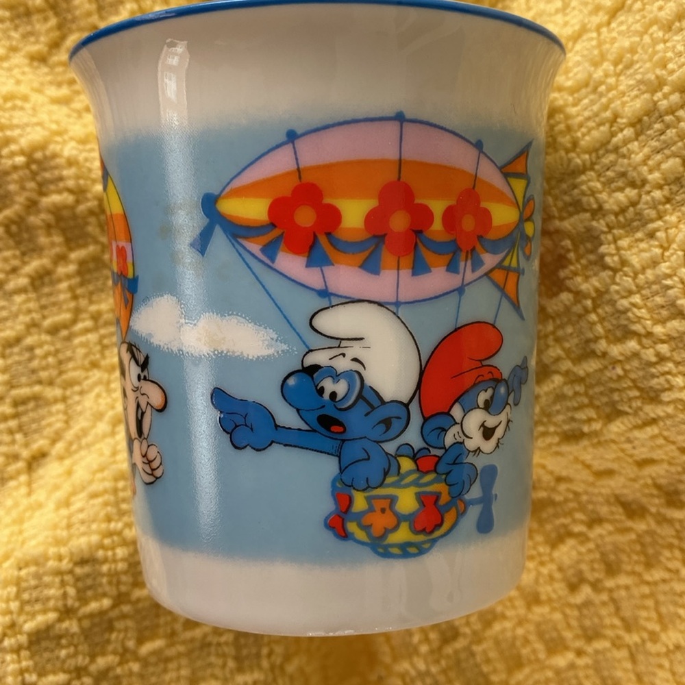 Smurfs Mug Ceramic/Porcelain 1980’s Vintage - Picture 2 of 6